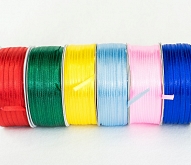 3mm D/S Satin Ribbon 100mtr Roll - Click Image to Close